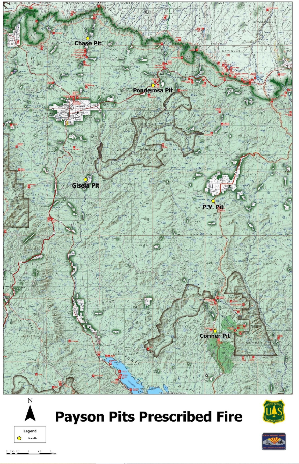 Map showing location of the Pit Burns