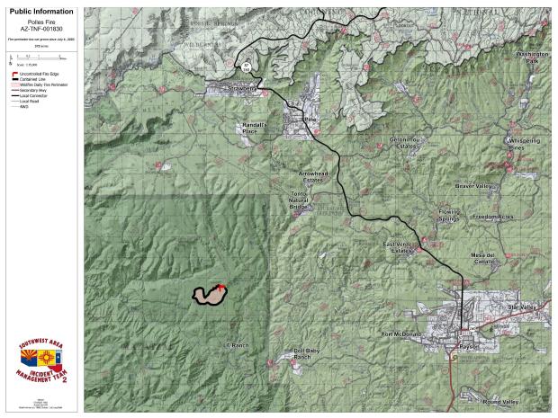 Polles Fire map 071020