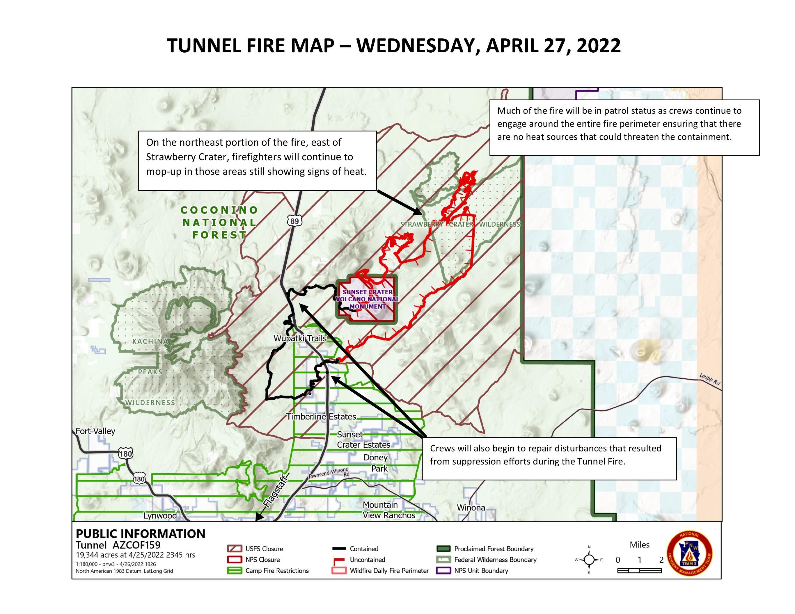 Tunnel Fire Map 4-27-22