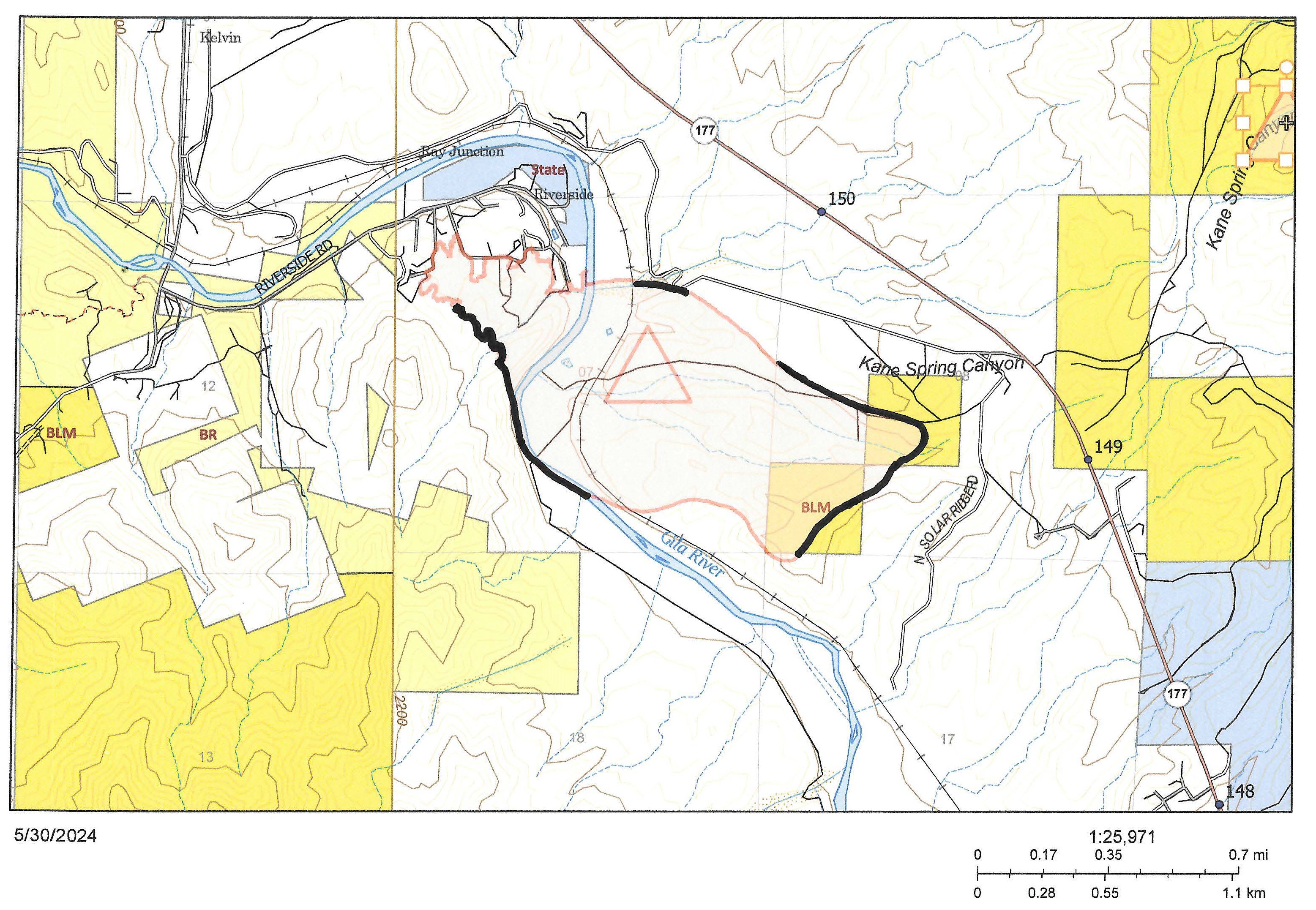 This is a map of the Simmons Fire on May 31 2024