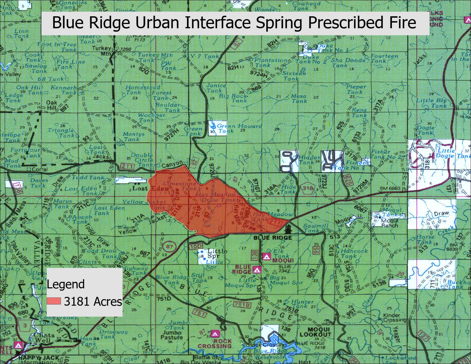 Blue Ridge Urban Interface Visitor Map