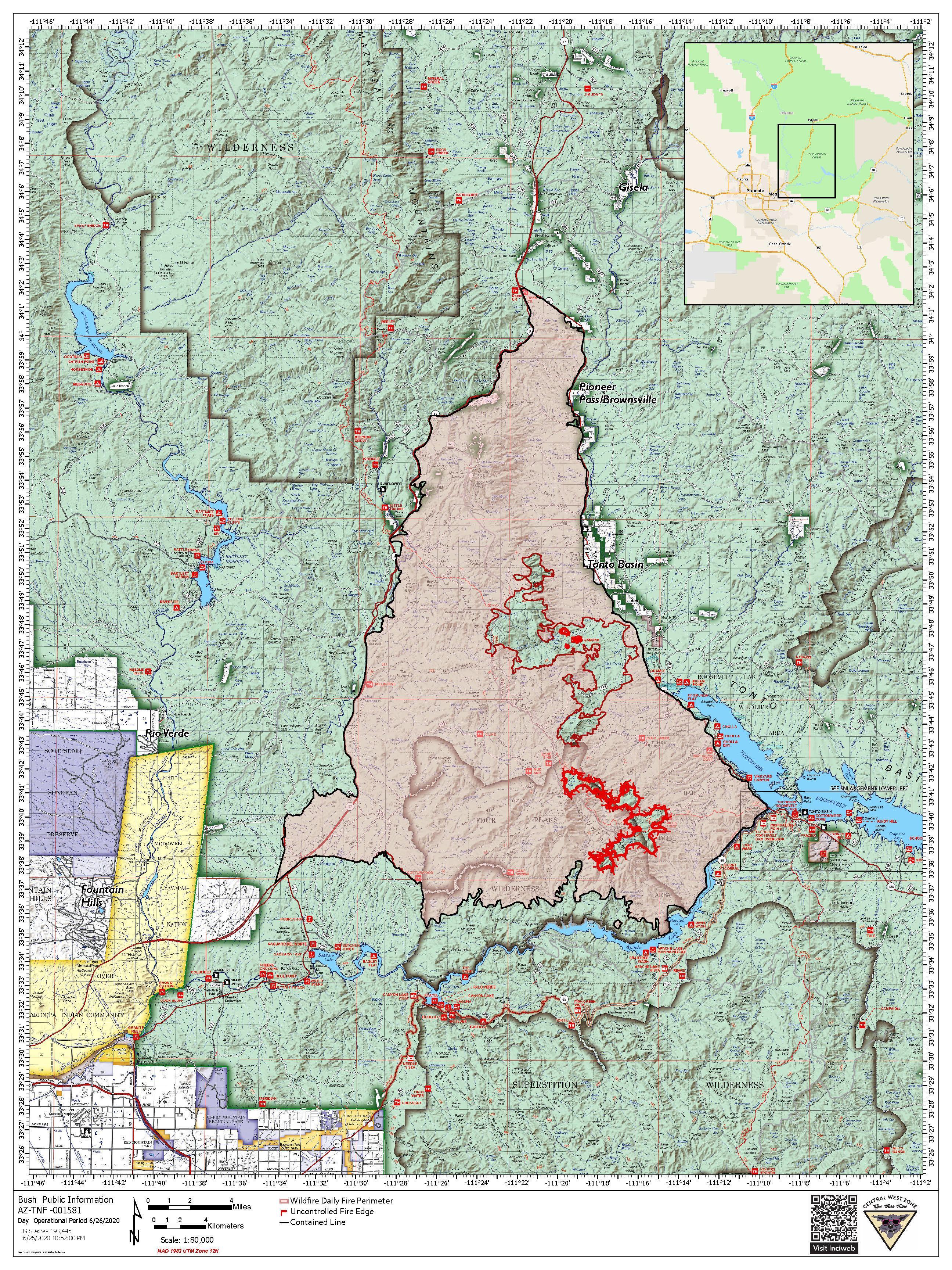 Bush Fire Map 6-28-20