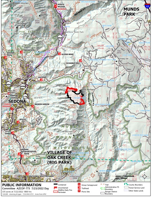 Committee Fire map 072322