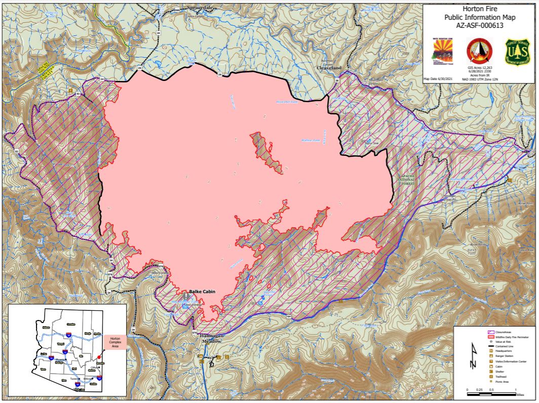 Horton Fire Map 6-30-21