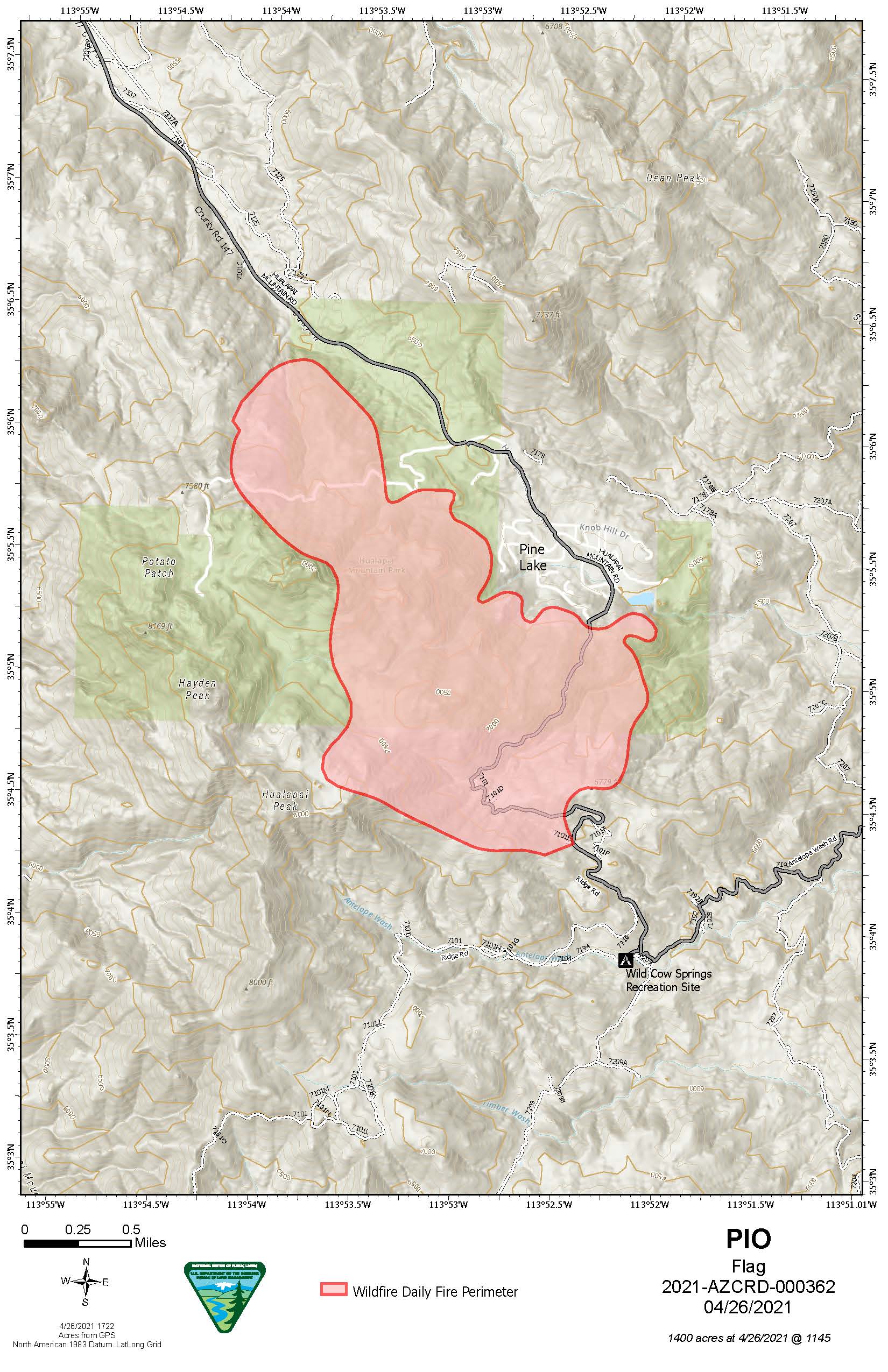 Map of Flag Fire