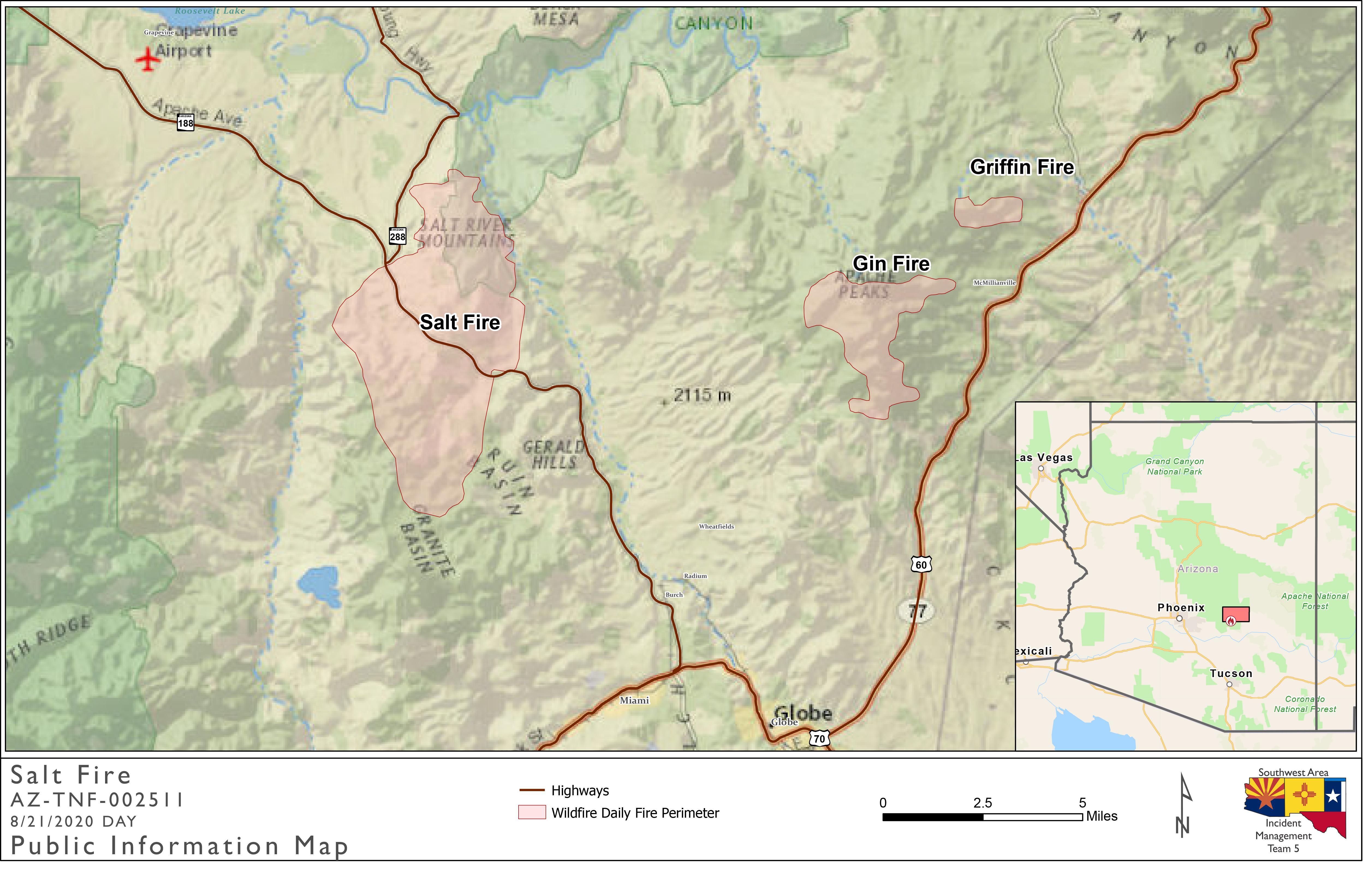 Salt Fire Map 8-21-20