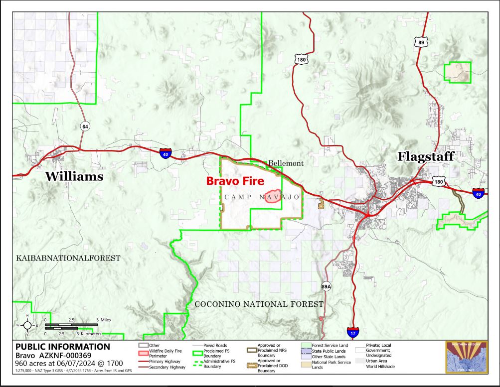 Bravo Fire Map