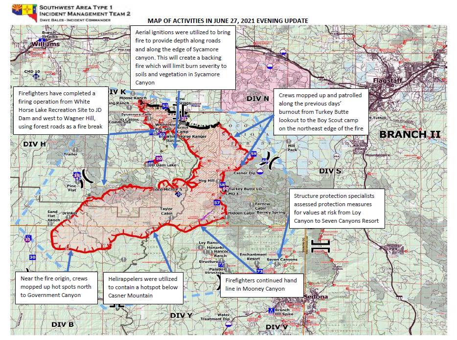 6-27-21 Rafael Fire Map