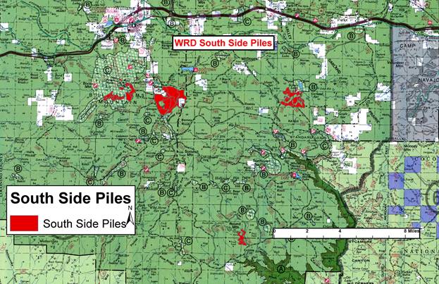 map of pile burns on Williams Ranger Distrcit. for more information visit https://inciweb.nwcg.gov/incident/5922/