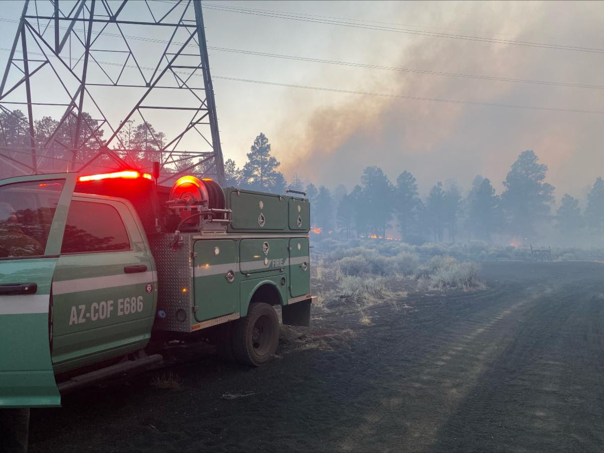 Cochrane Fire east of Flagstaff fully contained at 52 acres