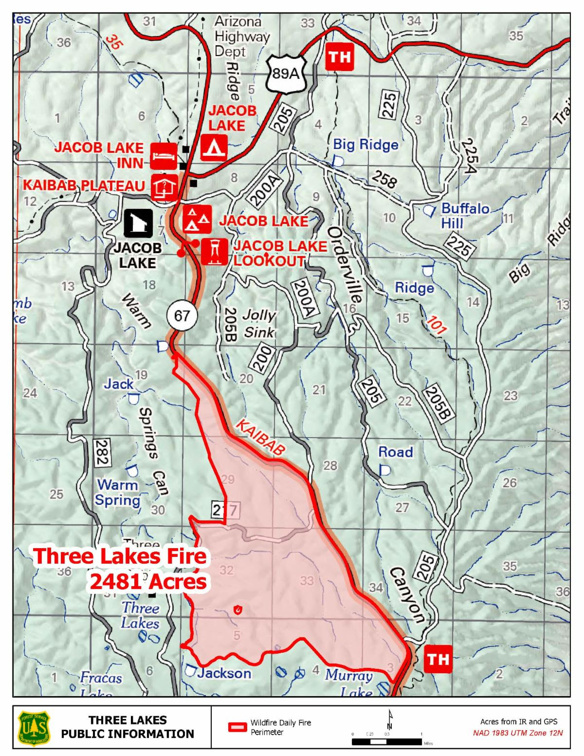 Three Lakes Fire