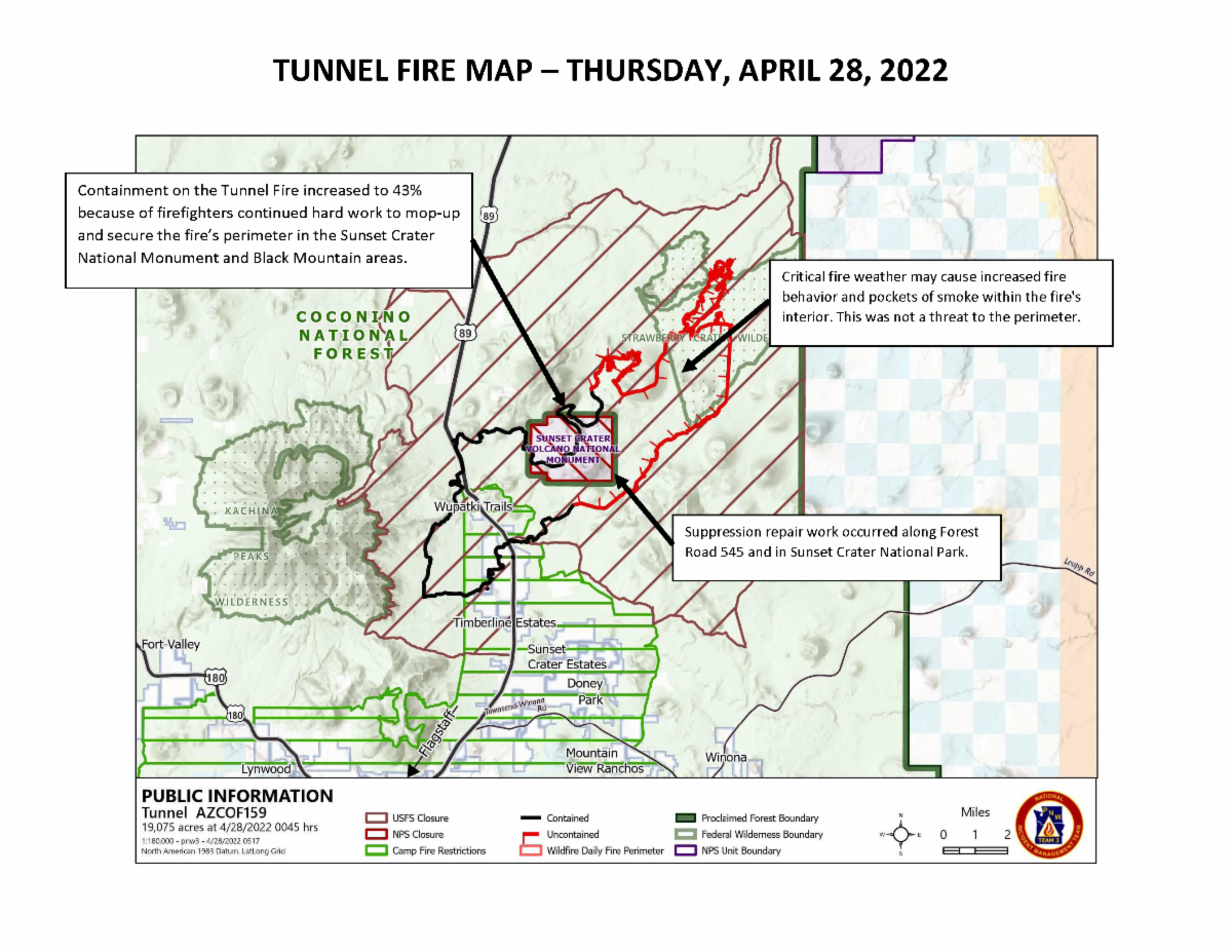 Tunnel Fire Map 042822